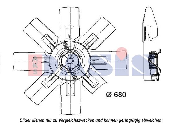 AKS DASIS Ventilaator,mootorijahutus 398310N